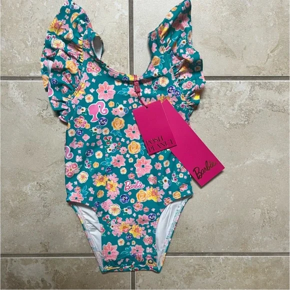 NEW Posh Peanut Malibu Barbie One Piece Swimsuit 12-18 Months - Picture 3 of 3